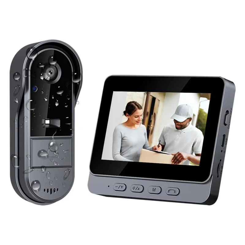 Smart Video Doorbell with 4.3” Monitor